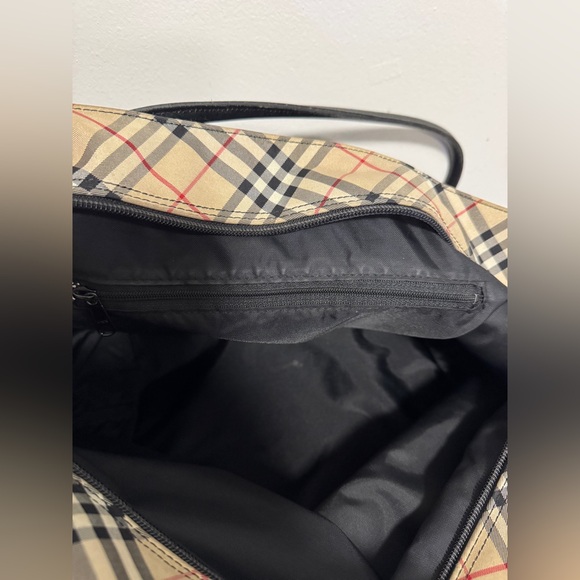 Burberry Nova Check Brown Synthetic Handbag Authentic Pre - Owned 100% AUTHENTIC - Picture 10 of 12